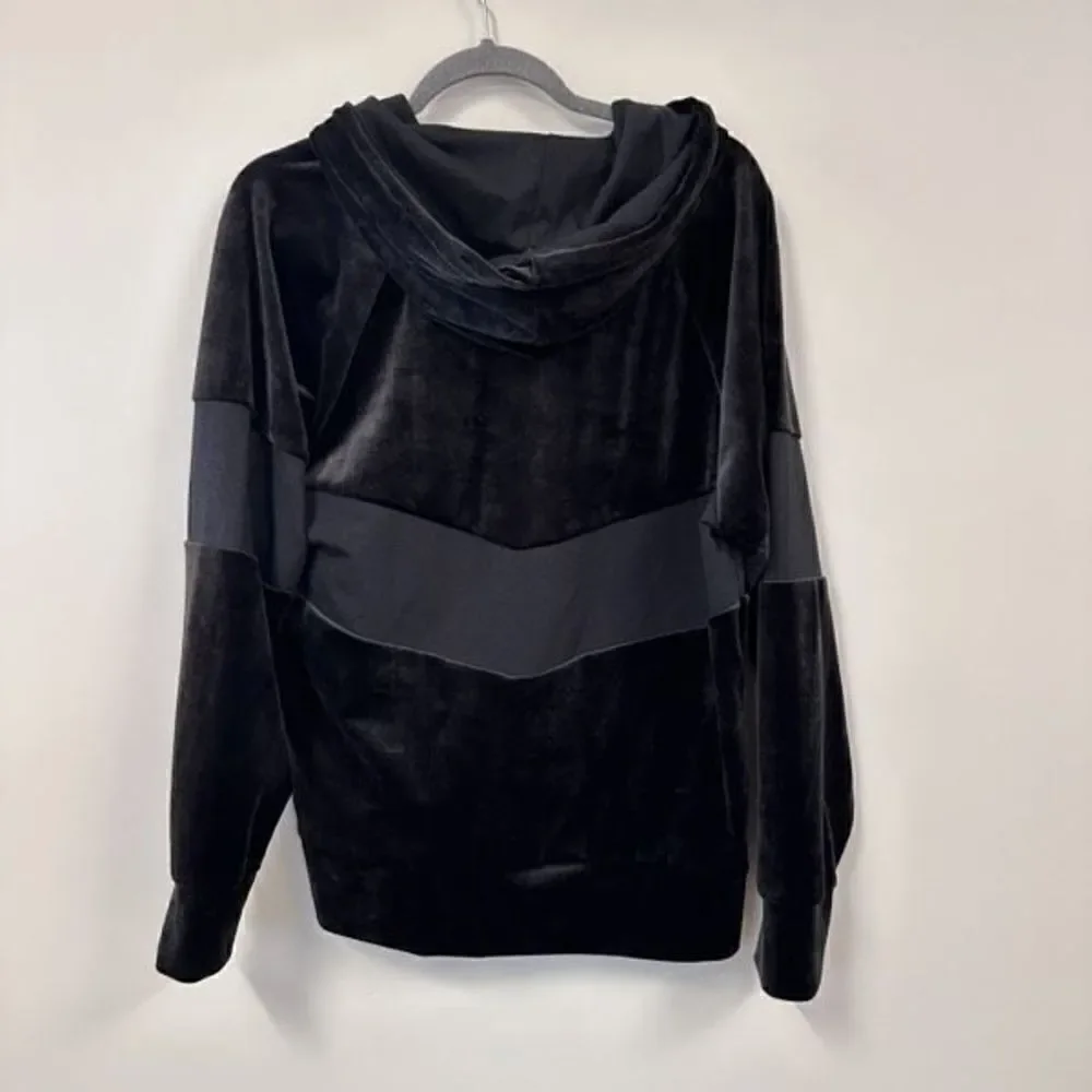 Marc New York Performance Black Velour Pullover Hoodie